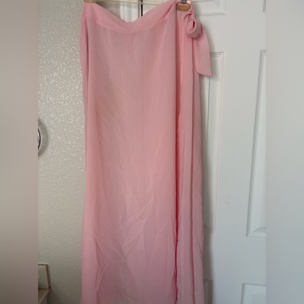 Pink Women's Skirt-swimsuit coverup